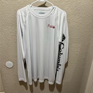 Atlanta Braves Columbia White Long Sleeve Shirt